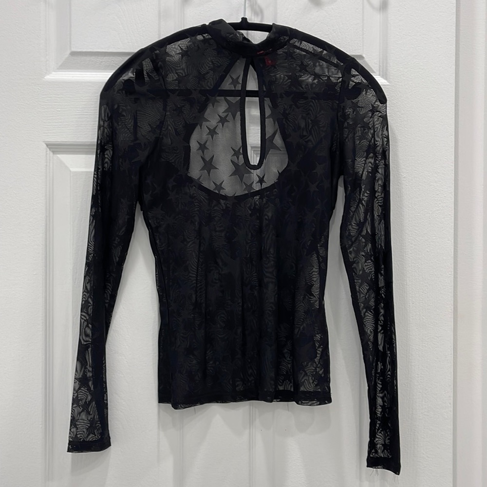 Guess transparent top